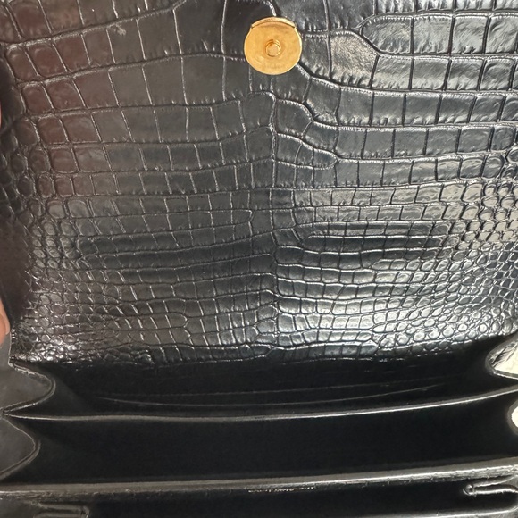 SUNSET MEDIUM IN CROCODILE-EMBOSSED LEATHER - Picture 5 of 11